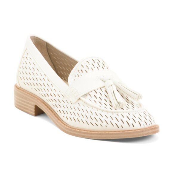 Franco Sarto Shoes - FRANCO SARTO Leather Carolyn Perforated Loafers